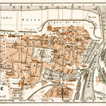 Ostend (Ostende) town plan, 1909