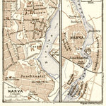 Narva town plan, 1914