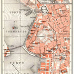 Pola (Pula) town plan and environs map, 1913