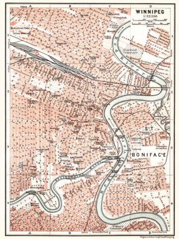 Winnipeg town plan, 1907