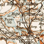 Öresund (the Sound, Øresund), general map. With Kullen map and Helsingör (Helsingør) plan, 1931
