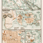 Punkaharju Ridge Map. Kuopio town plan, with map of environs of Kuopio, 1929 (Savonlinna environs)