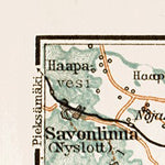 Punkaharju Ridge Map. Kuopio town plan, with map of environs of Kuopio, 1929 (Savonlinna environs)