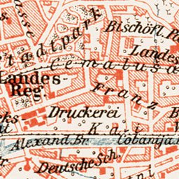 Sarajevo town plan, 1903