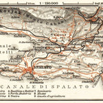 Map of the environs of Spalato, 1911