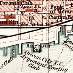Toronto town plan, 1907