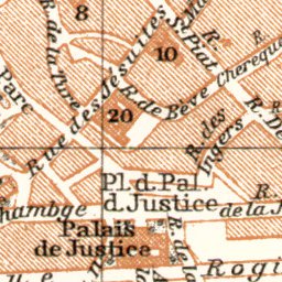 Tournai town plan, 1909