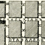 Tampere (Таммерфорсъ, Tammerfors) town plan (in Russian), 1889