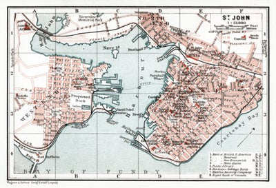 St. John town plan, 1907