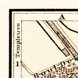 Tournai town plan, 1904
