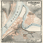 Višegrad town plan, 1929