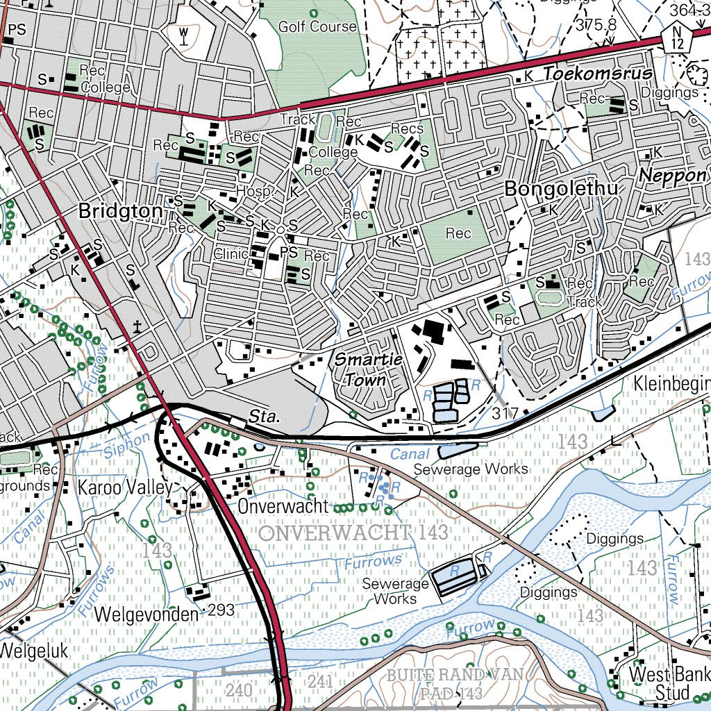 3322CA OUDTSHOORN Map by Chief Directorate National Geospatial Information Avenza Maps