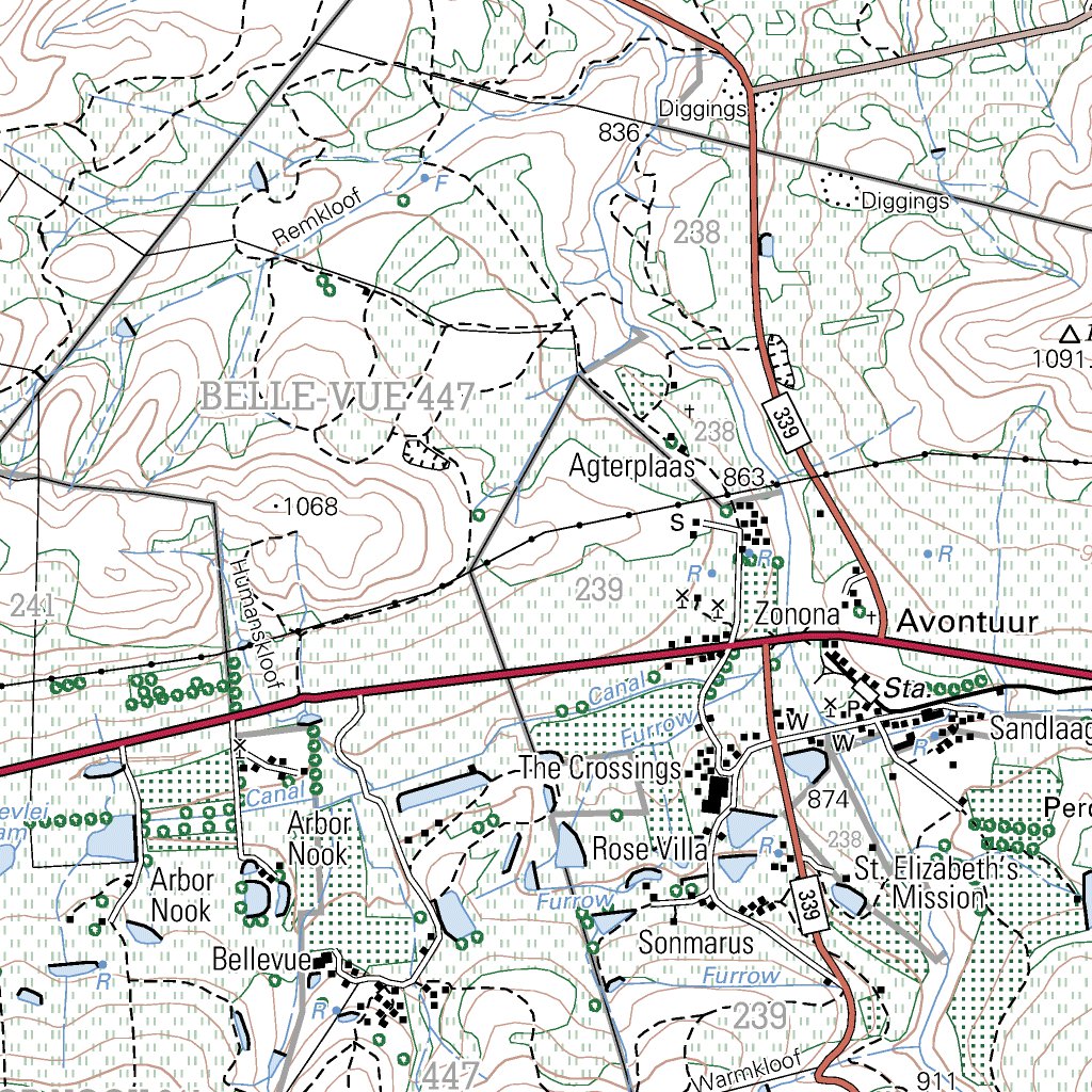 3323CA UNIONDALE Map by Chief Directorate National Geospatial Information Avenza Maps
