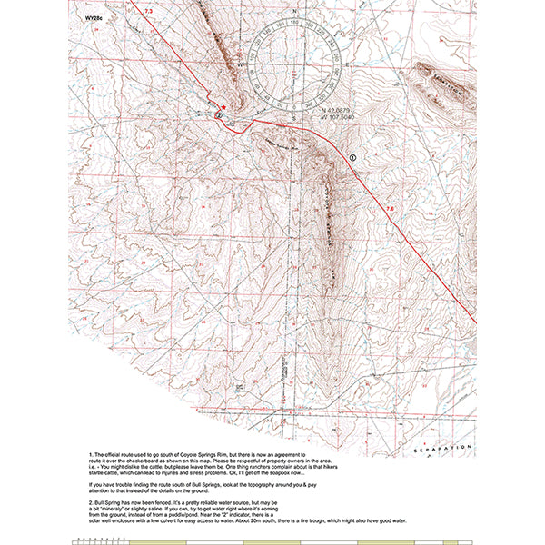 CDT Wyoming Sec 04 Great Divide Basin Map by Jonathan Ley Avenza Maps