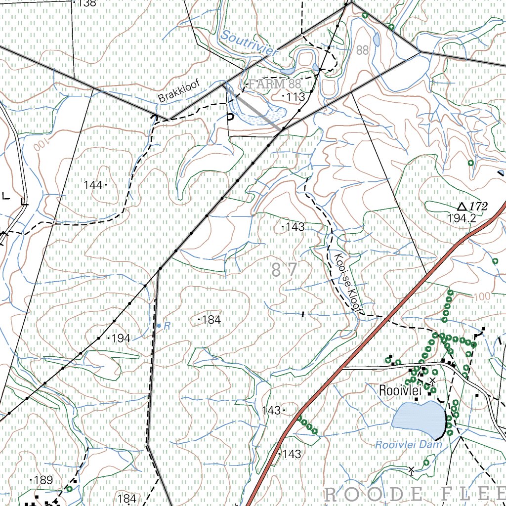 3420AC PROTEM Map by Chief Directorate National Geospatial