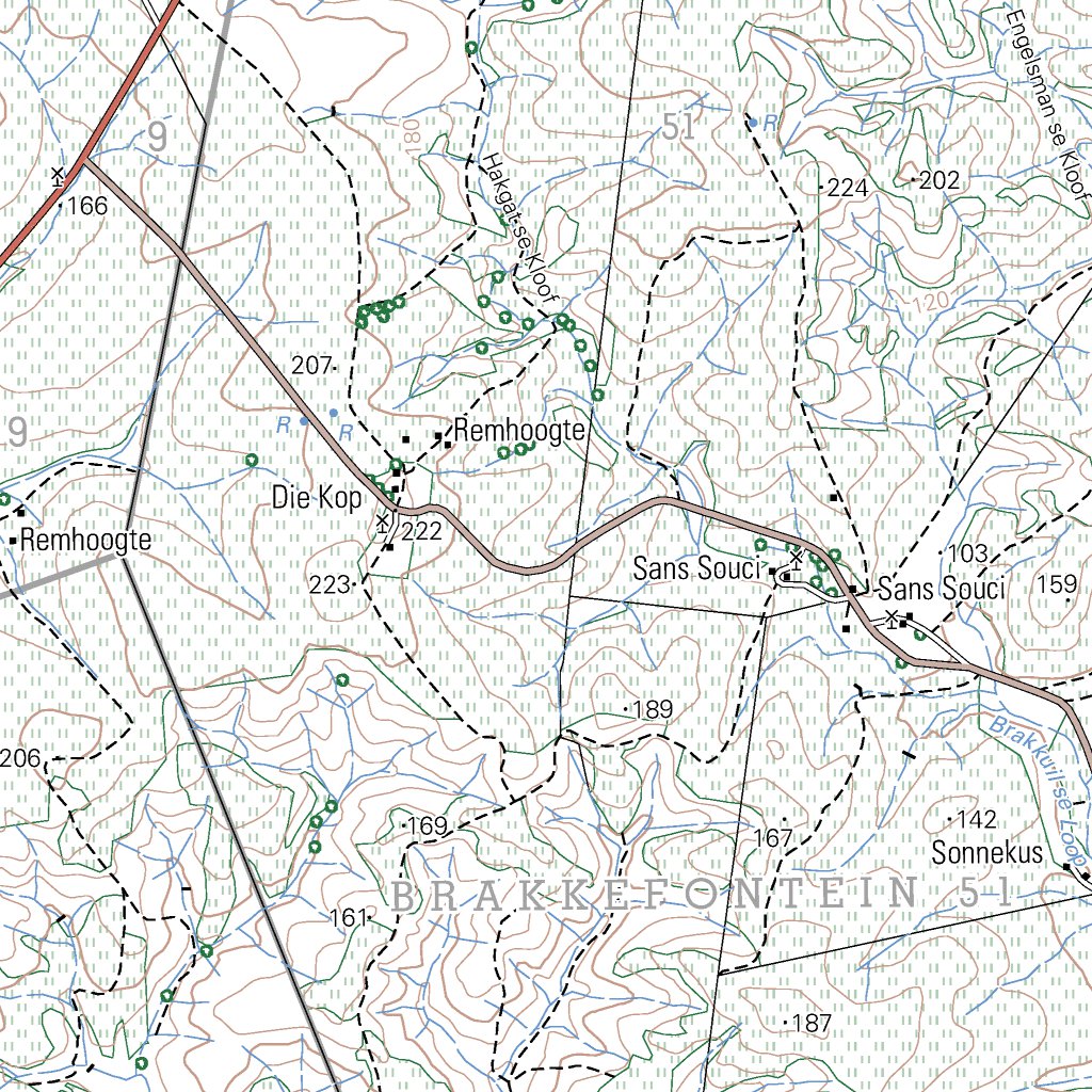 3420AC PROTEM Map by Chief Directorate National Geospatial