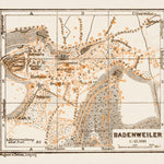 Badenweiler town plan, 1909
