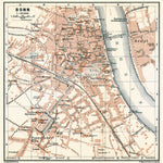 Bonn city map, 1906