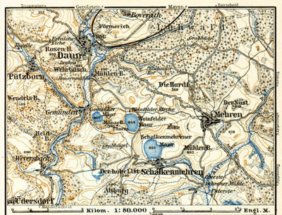 Daun environs map, 1905