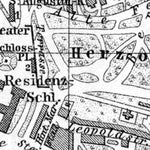 Coburg city map, 1887