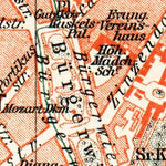 Dresden central part map, about 1910
