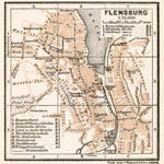 Flensburg city map, 1911
