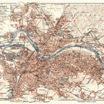 Dresden and nearer suburbs map, about 1910