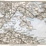 Flensburg environs map, 1911 (Germany)