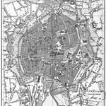 Braunschweig city map, 1887