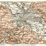 Dresden environs map, 1911