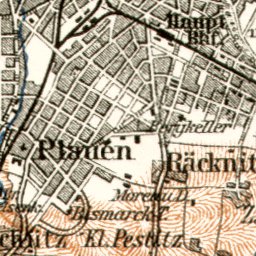 Dresden environs map, 1911