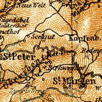 Map of the Southern Black Forest (Schwarzwald), 1906