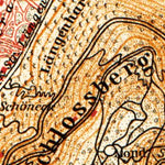 Freiburg and environs map, 1905