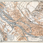 Bremen, city map, 1906