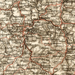 Germany, central regions. General map, 1906