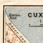 Cuxhaven city map, 1911