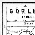 Görlitz city map, 1887
