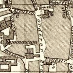 Hildesheim city map, 1887
