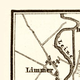 Hannover and Environs map, 1887