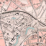 Hamburg and Altona city map, 1905