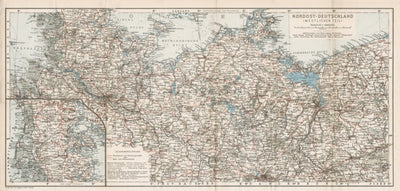 Germany, western provinces of the northwestern part, 1911