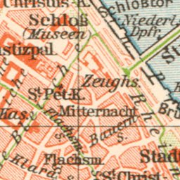 Mainz city map, 1927
