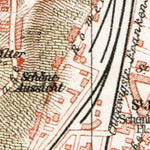 Koblenz city map, 1927