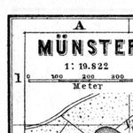 Münster city map, 1887