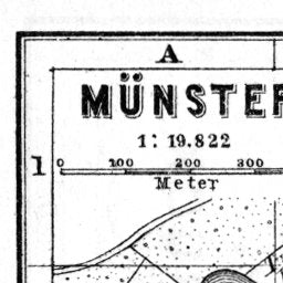 Münster city map, 1887