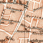 Magdeburg city map, 1911