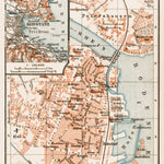 Konstanz (Constance) city map, 1909