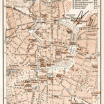 Leipzig, city centre map, 1911