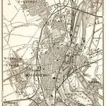 Magdeburg environs map, 1911