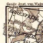 Map of the Course of the Rhine from Cologne to Bonn, 1905